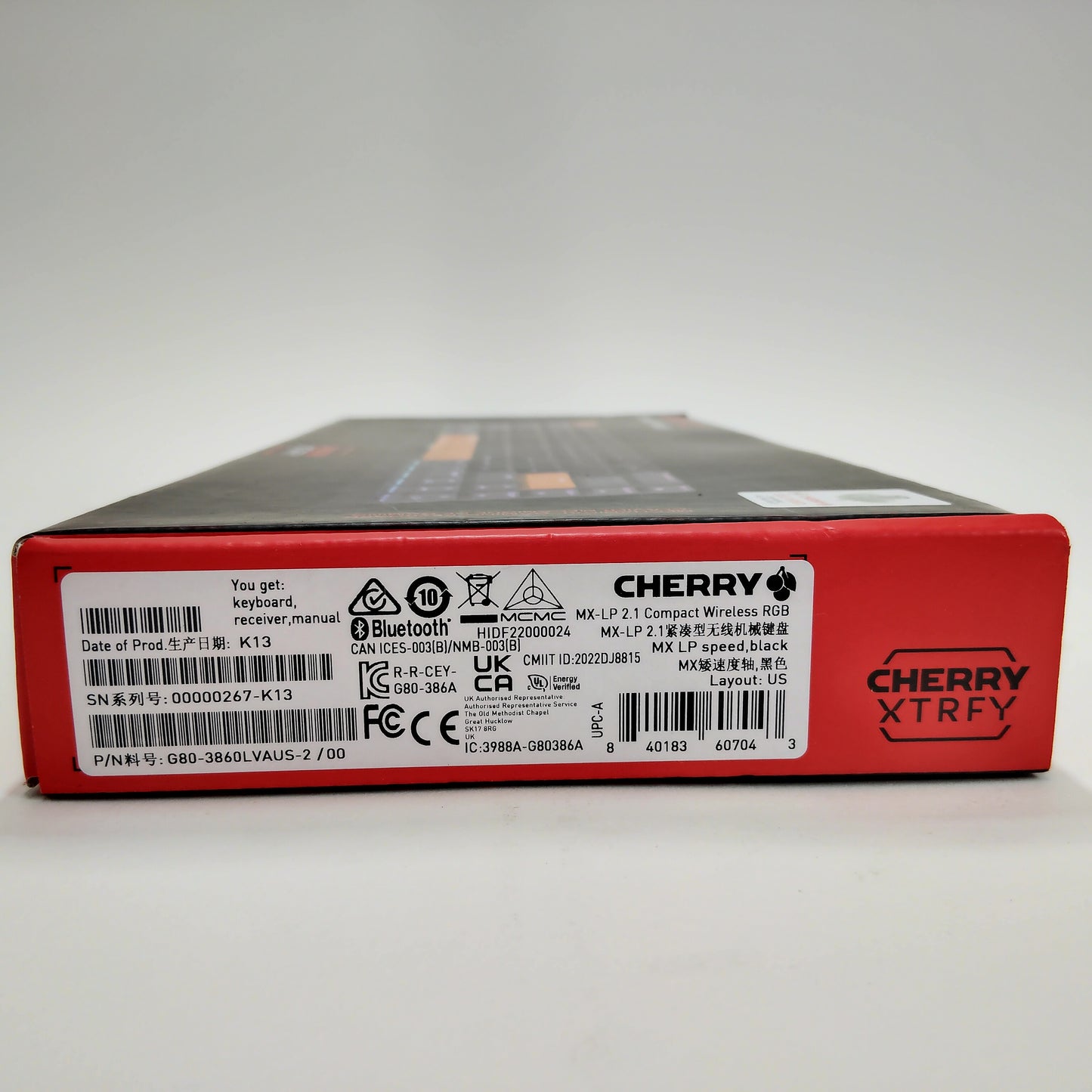 New Cherry MX-LP 2.1 Compact Wireless Bluetooth MX Low Profile G80-3860LVAUS-2