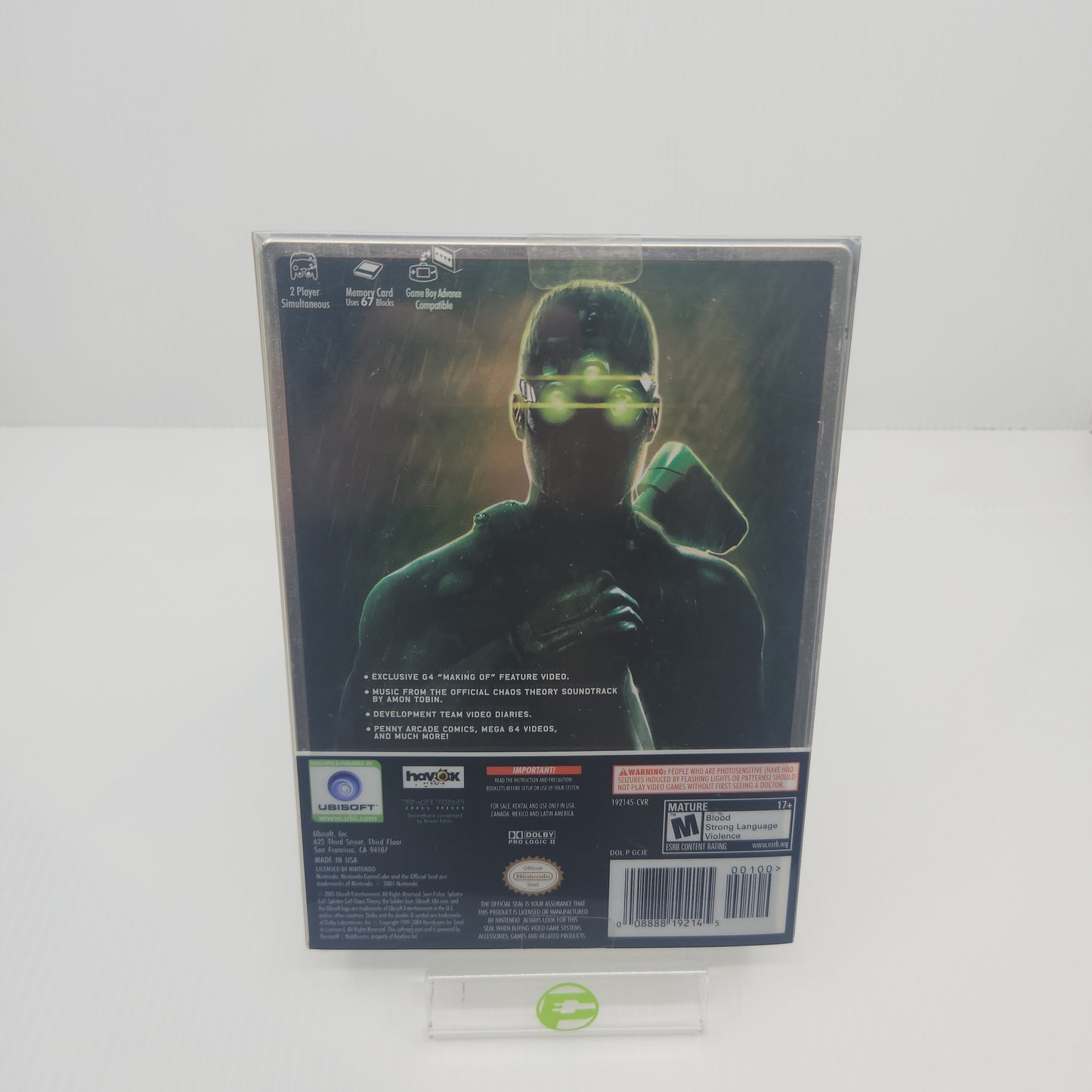 Splinter Cell Chaos Theory [Collector's Edition] (Nintendo GameCube, NaN)