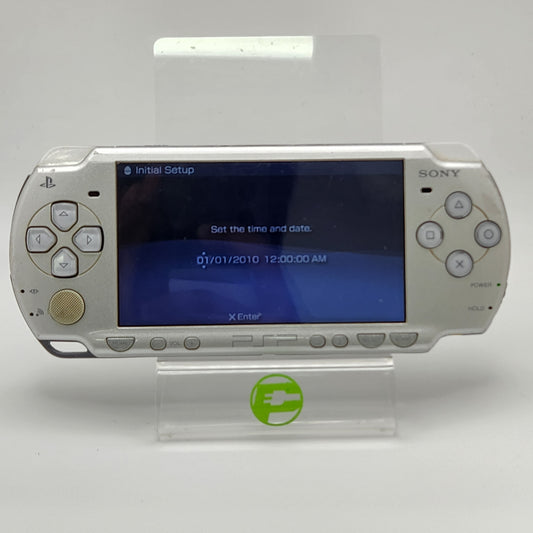 Tested Sony Playstation Portable PSP-2001 Handheld Game System Silver