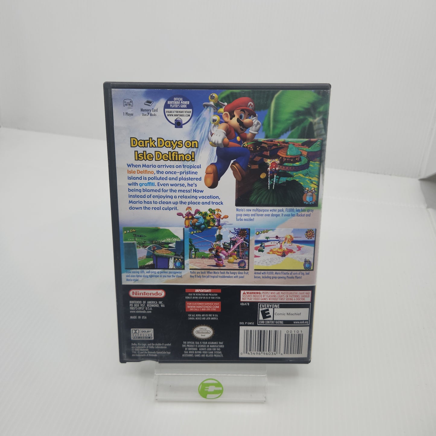 Super Mario Sunshine [Player's Choice] (Nintendo GameCube, 2003)