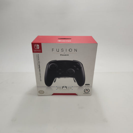 Nintendo Fusion By Power A Wireless Controller 1515672-01 Black